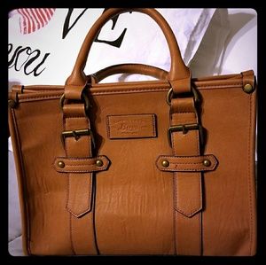 Brown top handle tote GH BASS